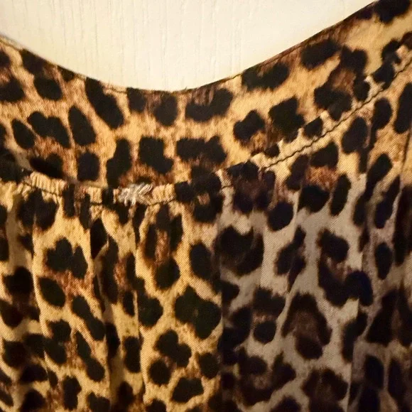 Torrid Leopard Print Challis High-Low Dress - Picture 3 of 4